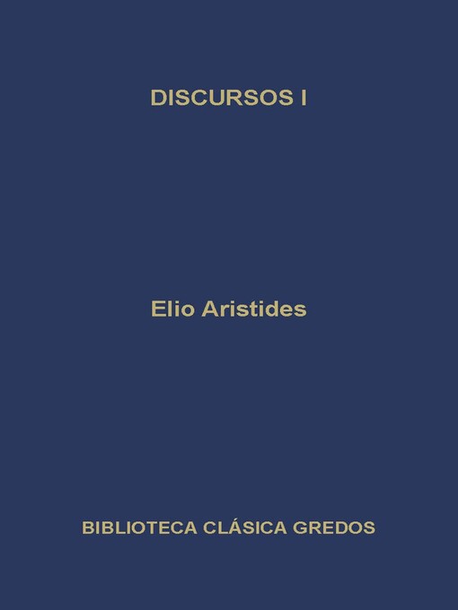 Title details for Discursos I by Elio Aristides - Available